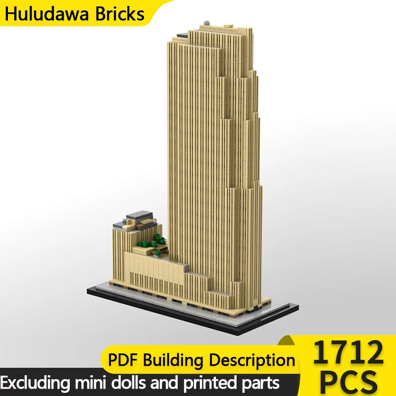 

City Street View Model MOC Building Bricks Core Office Building Modular Technology Children Holiday Gifts Assemble Toys Suit