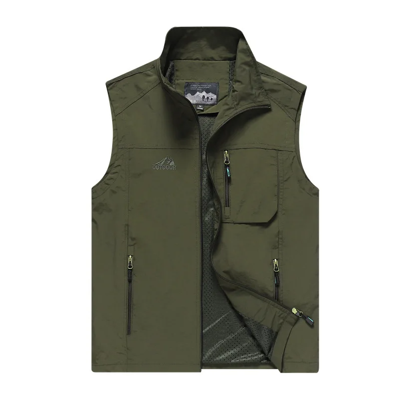 7xl 6xl 5xl Men Casual Sleeveless Vest Hip Hop Waistcoat Thin Outerwear 4 Colors Plus Size Man Summer Coat
