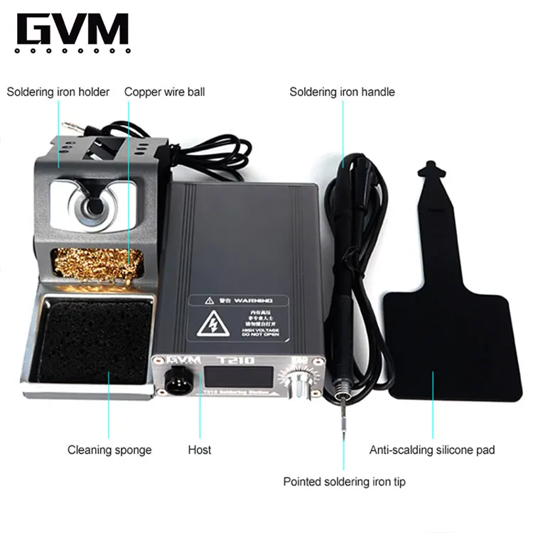 SUNSHINE GVM T245 T115 T210 Soldering Station With Soldering Iron Tips For Mobile Phone Repair SMD BGA Welding Rework Station