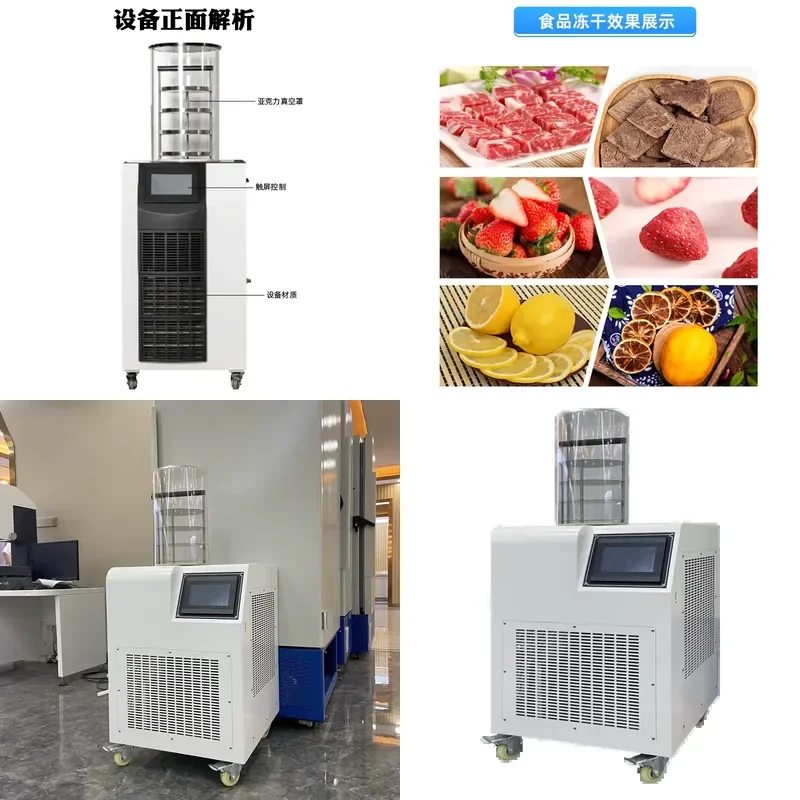 Vacuum Freeze Dryer for Food Fruit Vegetable Commercial Household Small Snack Dehydrator Machine