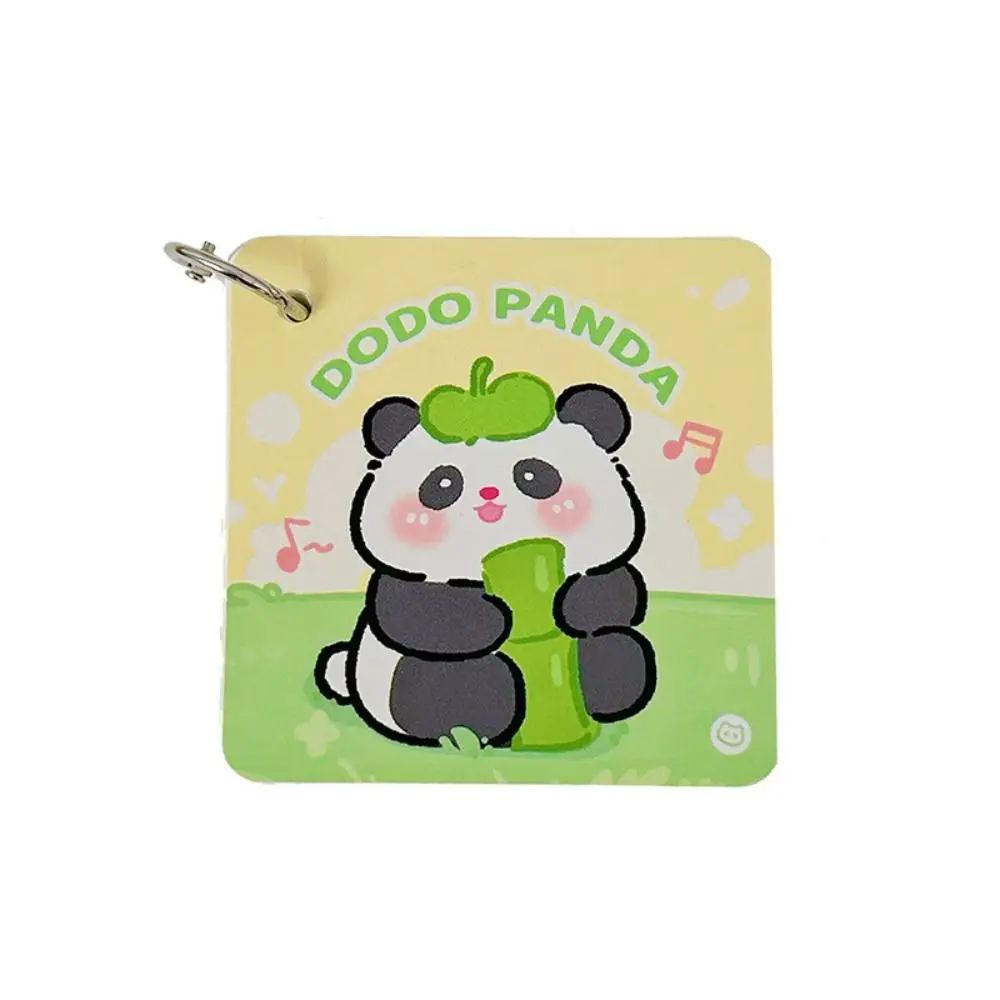 50 sheets Cartoon Panda Notebook Mini Simple Panda Ring English Word Book Thickening Lovely Panda Notepad Student