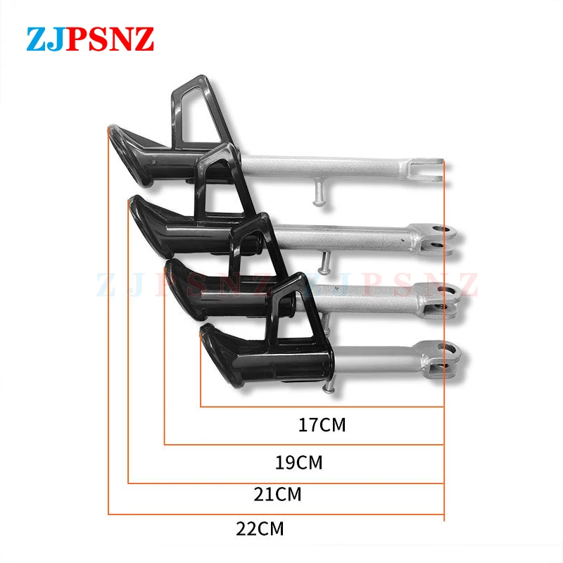 Motorcycle E-bike Scooter Kickstand Side Lining Stands Kick Bracket With Spring Bolt 17/19/21/22cm For 80cc 100cc 125cc 150cc