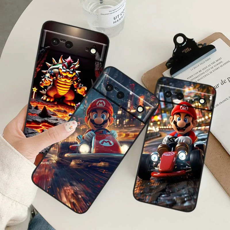 حافظة لهاتف جوجل بيكسل 9a 9 8A 8 7 7A 6 6A Pro XL 2024 5G غطاء سيليكون ناعم من مادة البولي يوريثان الحراري من M-Mario #3