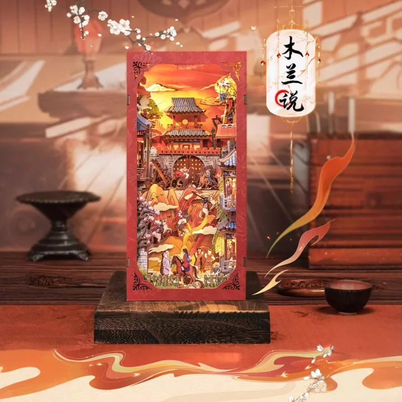 

CUTEBEE Antiquity Book Nook Chinese Style Doll House Kit with Touch Light Dust Cover 3D Puzzle Toy Gift Ideas Su Dongpo's Life