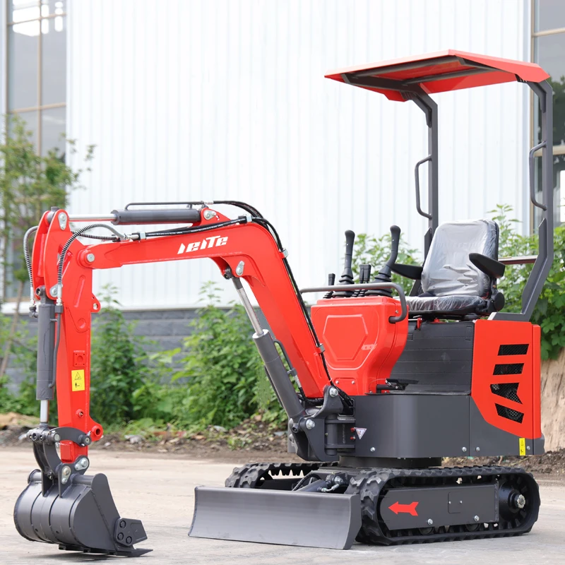 High Quality Mini Excavators 1 Ton China Wholesale EPA CE 1000KG Small Digger 2 Ton Multifunction Micro Trench Digger Customized