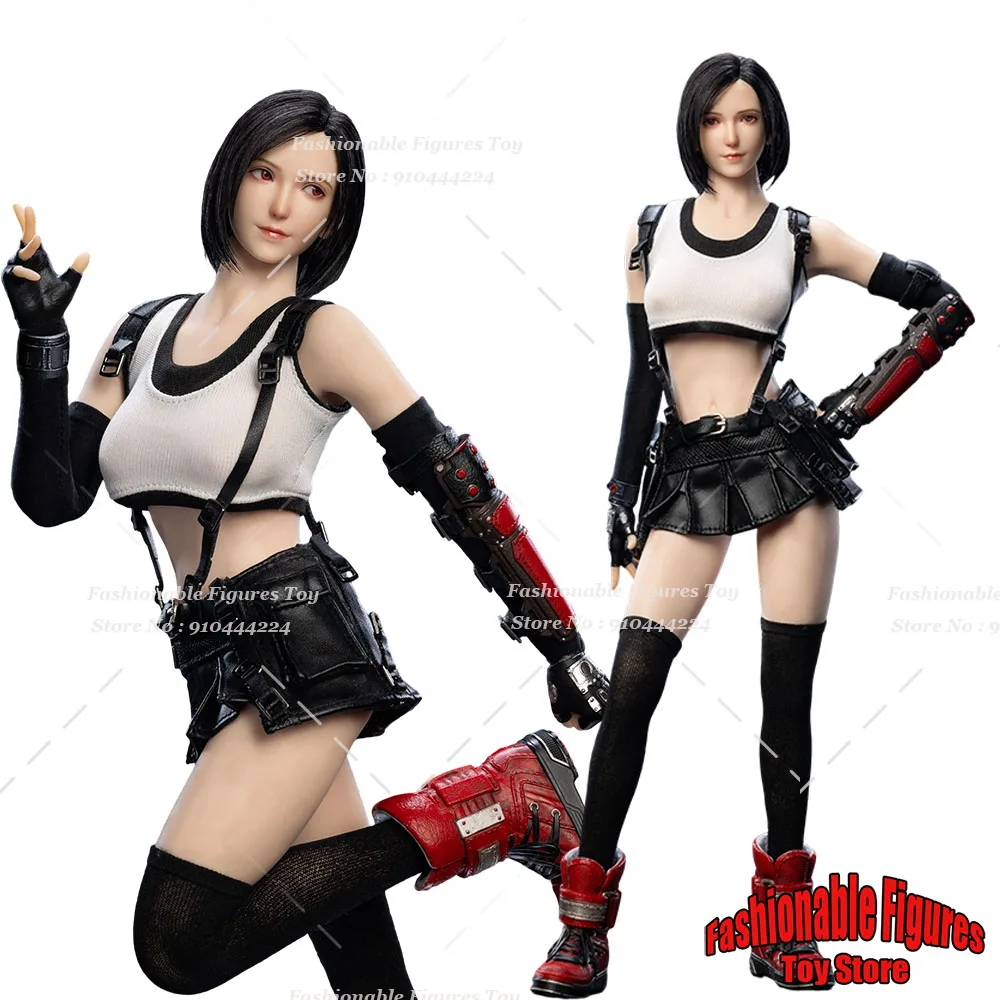 

W TOYS 1/6 Women Soldier Tifa Sexy Head Carving Uniform Set Anime Adventure Game Bar Girl Accessory Fit 12Inch Action Figure
