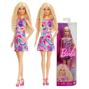 Original Barbie Fashionistas Doll rubia ondulada Totalmente Accesorios de vestir para el cabello Juguetes para niñas 65 aniversario Vintage coleccionable 10 mejores juguetes Barbie de ventas - №4
