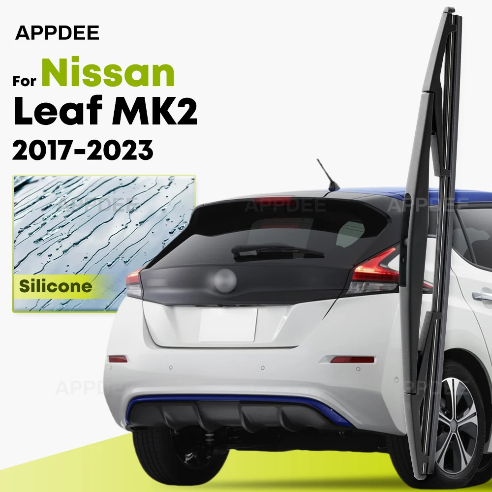 

Silicone Rear Wiper For Nissan Leaf MK2 2017-2023 coated windshield wiper blade 14" Rear Window Brushes