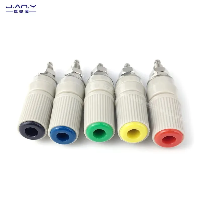 Pure copper 4mm banana female plug holder 30A high current resistance high voltage ground post M5 lantern test terminal
