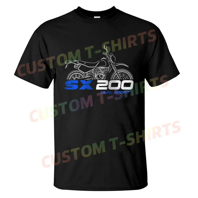 

2024 Men T Shirt Casual T-shirt Suzukis SX200 1985-1991 Graphic Summer Short Sleeves 100% Cotton S-3XL Cool Tee