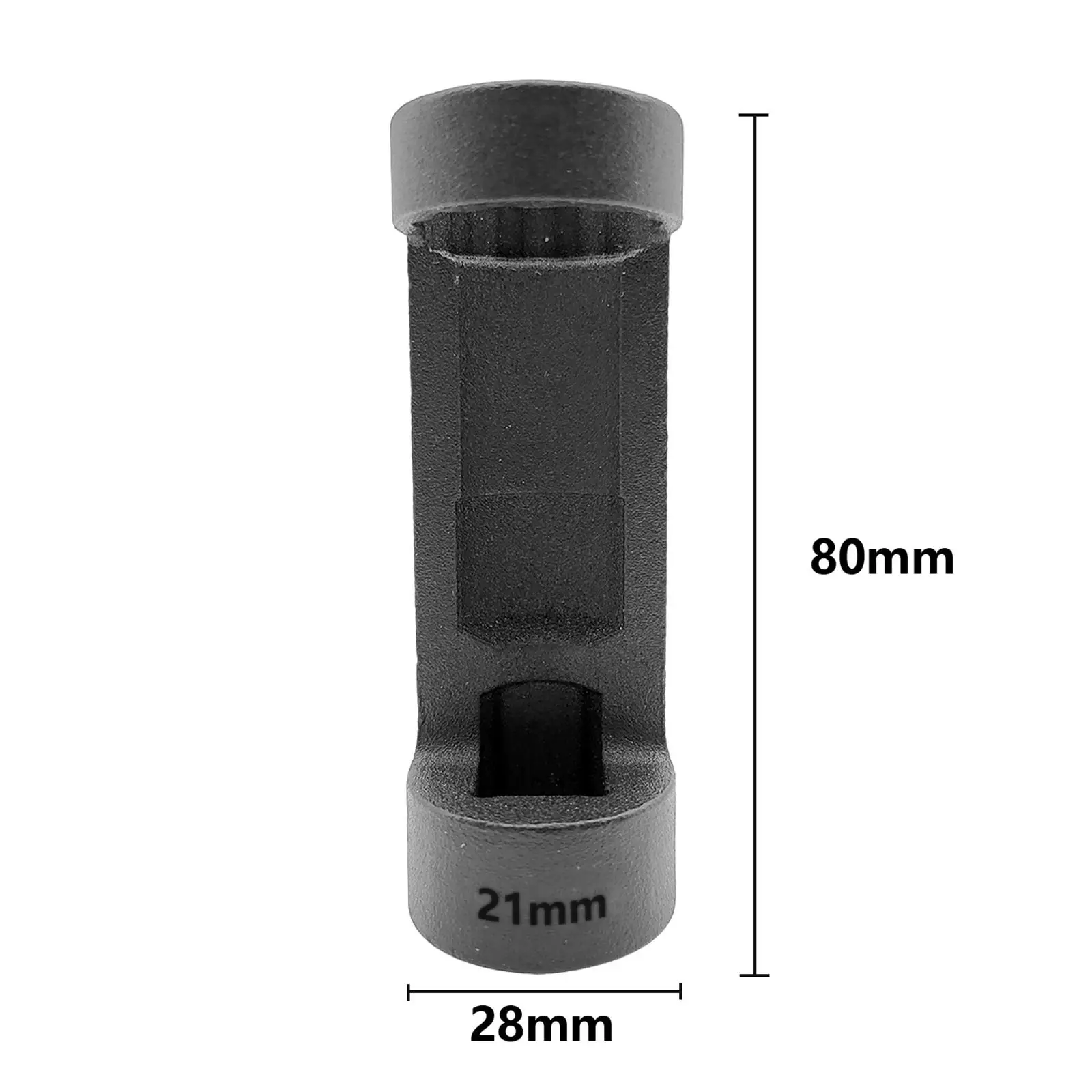 Imagem -06 - Strut Nut Soquete com 12 Pontos Portátil Profissional Resistente Compacto Chave Sextavada Instalar Facilmente Acessório Preto 21 Milímetros