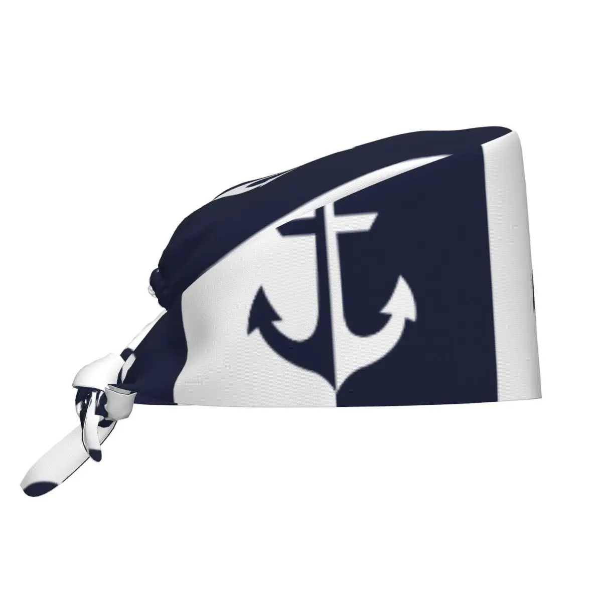 北欧幾何学模様の航海用アンカー、外科医、手術用キャップ、海洋、海軍、医療サービス、看護、作業用帽子、スクラブハット