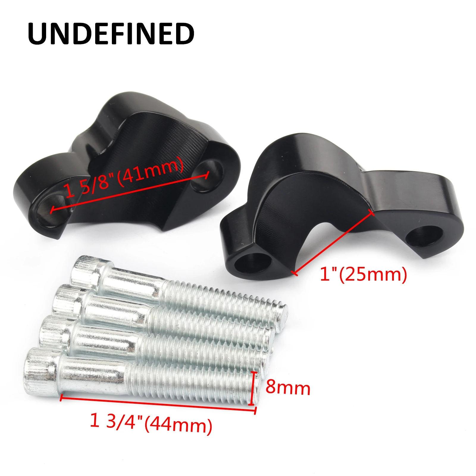 1\'\' 25MM Handlebar Riser Spacer Kit 1/2\'\' Heighten Block Extension For Harley Sportster XL1200X XL1200XS 48 Forty-Eight 10-2022