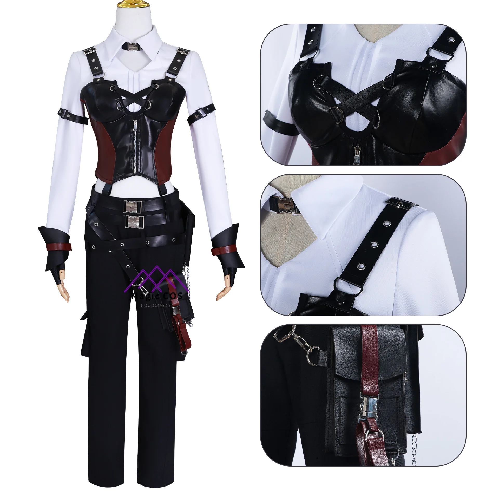 

Love and Deepspace Female Lead Hunter Lady Cosplay Costume Hunter Pants Style Full Set Anime Outfit for Women Comic Con Party