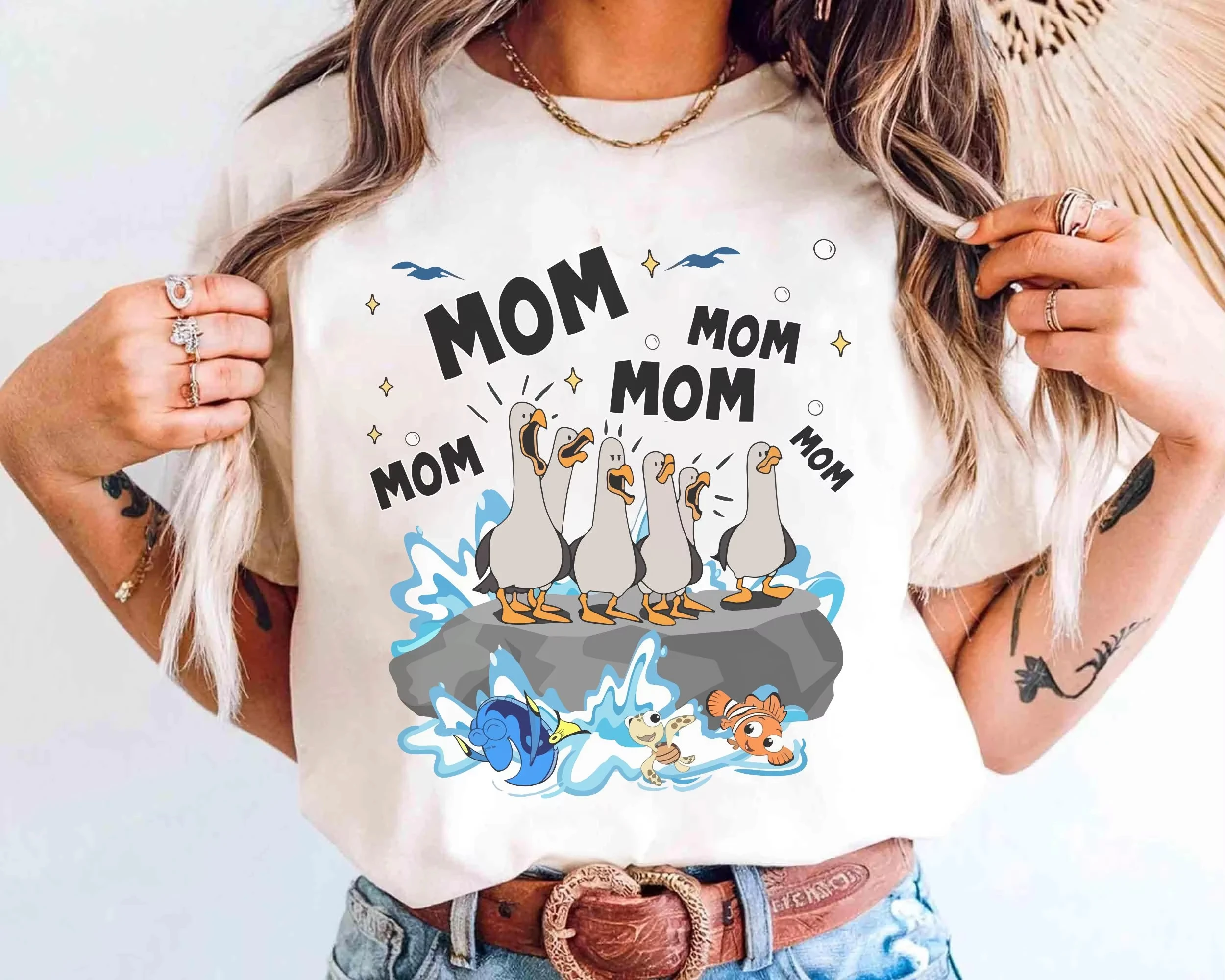 Disney Möwen Mama Shirt Disney Finding Nemo Möwen Mine Muttertag Muttertagsgeschenk Disneyland Familienparty Geschenk