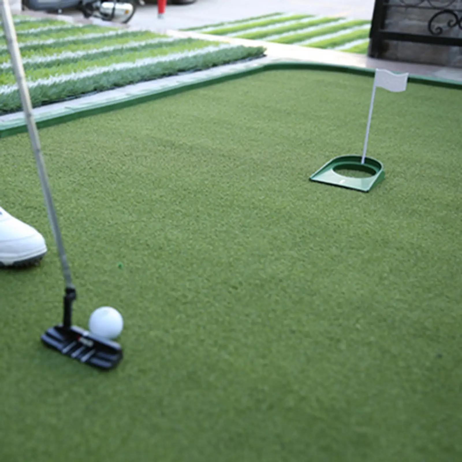 

Golf Flag Hole Cup Portable TPE ABS Putting Cup Practice Training Accessories for Backyard Golf Chipping Game