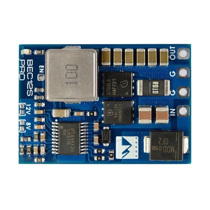 BEC12S-PRO Reduction Module 9-55V to 5V/8V/12V-5A Adjustable Step Down Regulator Module Board TVS Protections