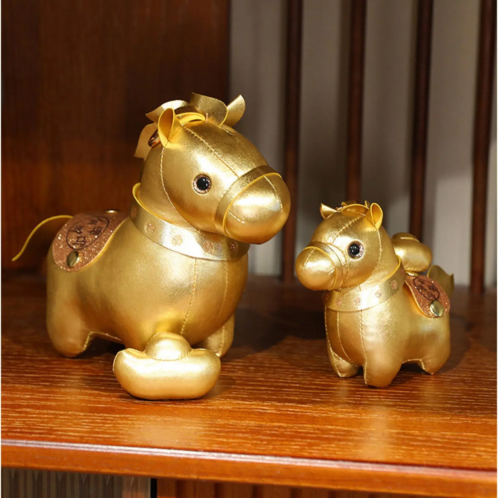 Année du cheval en peluche, poupée d'animal en peluche, porte-clés en peluche doux, cadeau pour enfants et adultes, sac à dos, Collection pendentif