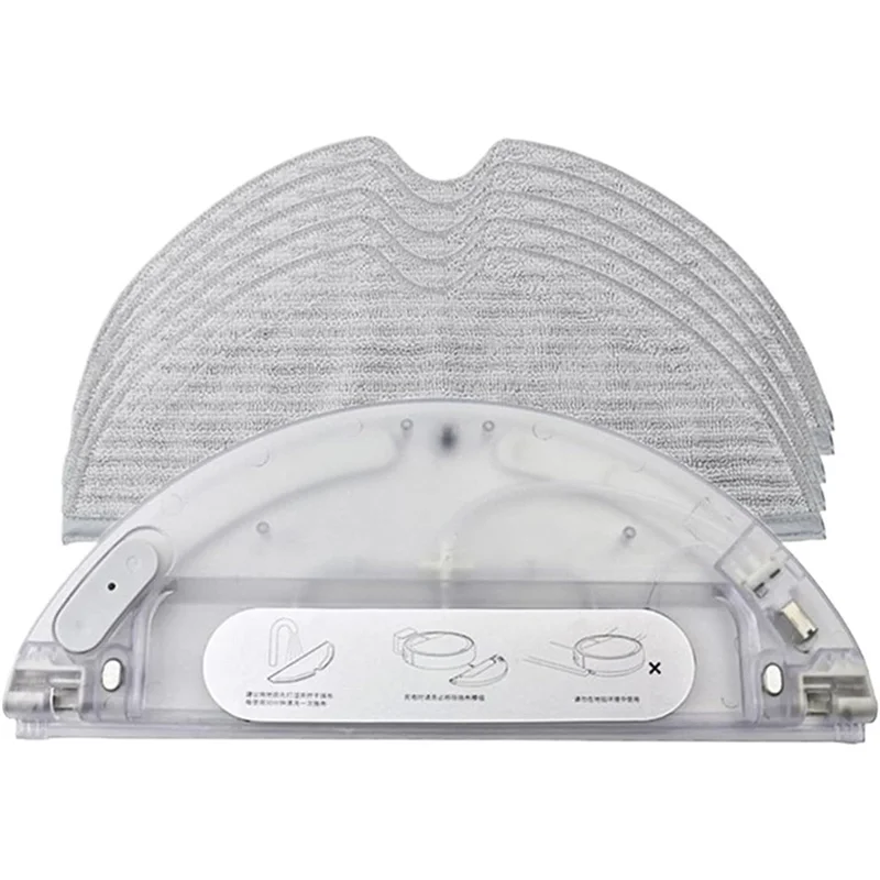 【RECOMMEND】طقم استبدال وسادة تنظيف خزان المياه (6 قطع) لشاومي لـ 1C، Dreame D9، D9max، D9 Pro، L10 Pro، Mova L600 Z500 Rob