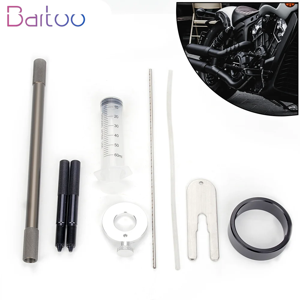 

Motorcycle Fork Spring Compressor Tool Kit Service Tool Kit For Most Regular Cartridge & Inverted Forks Motorcycle EM1091