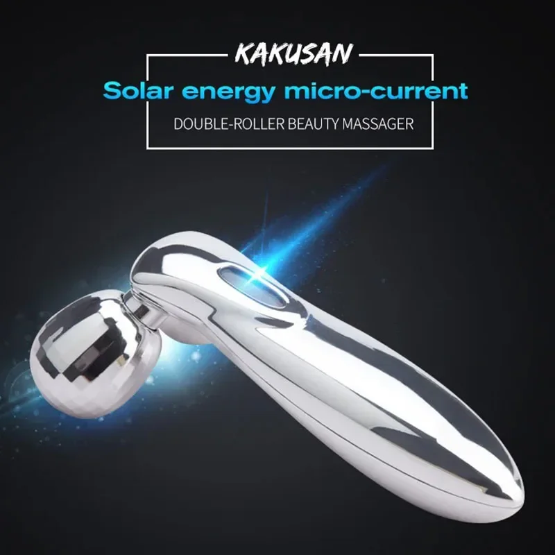 KAKUSAN الجمال شد الجلد أدوات العناية EMS شد الوجه الأسطوانة مدلك ثلاثية الأبعاد مكركرنت شد الوجه Y شكل تدليك الأسطوانة #5