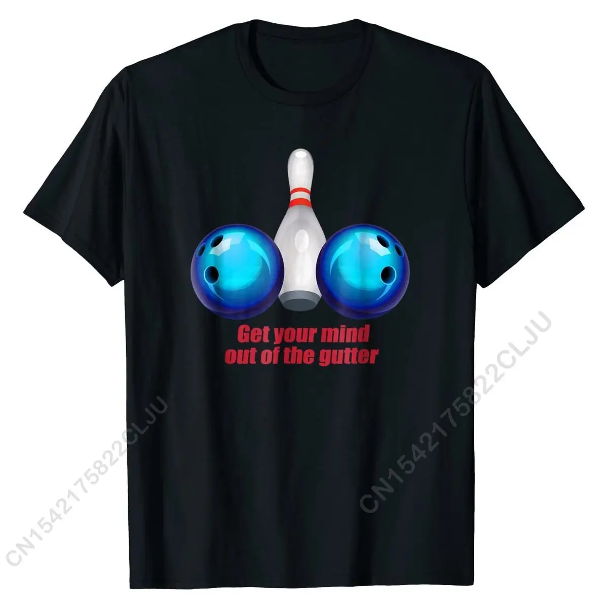 Funny Bowling Shirt Women Mind Out Of The Gutter Custom Cotton Man T Shirt Customized Plain T Shirt