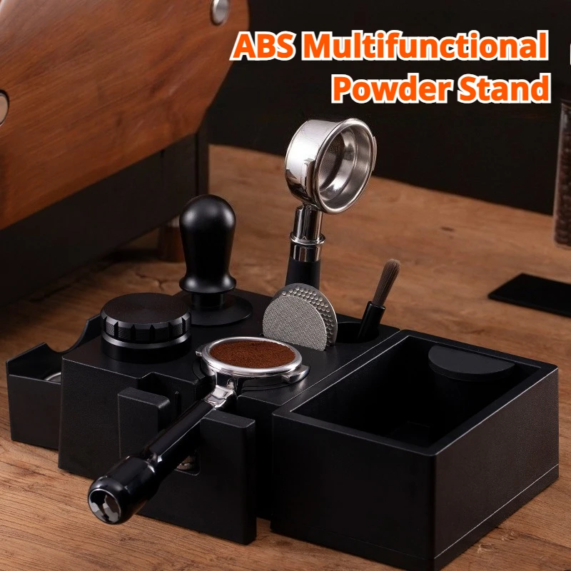 

ABS Multifunctional Italian Coffee Residue Box Powder Press Base Cloth Powder Press Coffee Handle Storage Base Universal