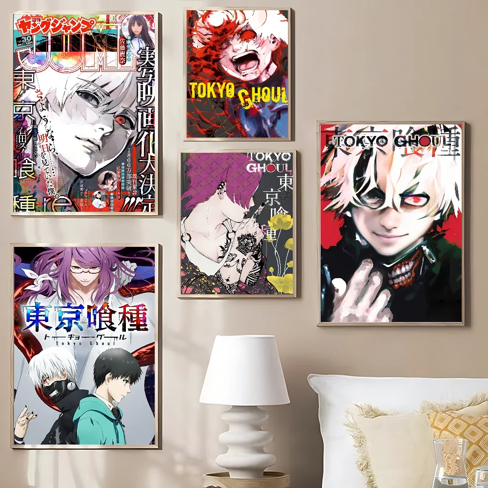 

Anime Tokyo Ghoul Movie Poster Classic Vintage Posters HD Quality Wall Art Retro Posters for Home Room Wall Decor