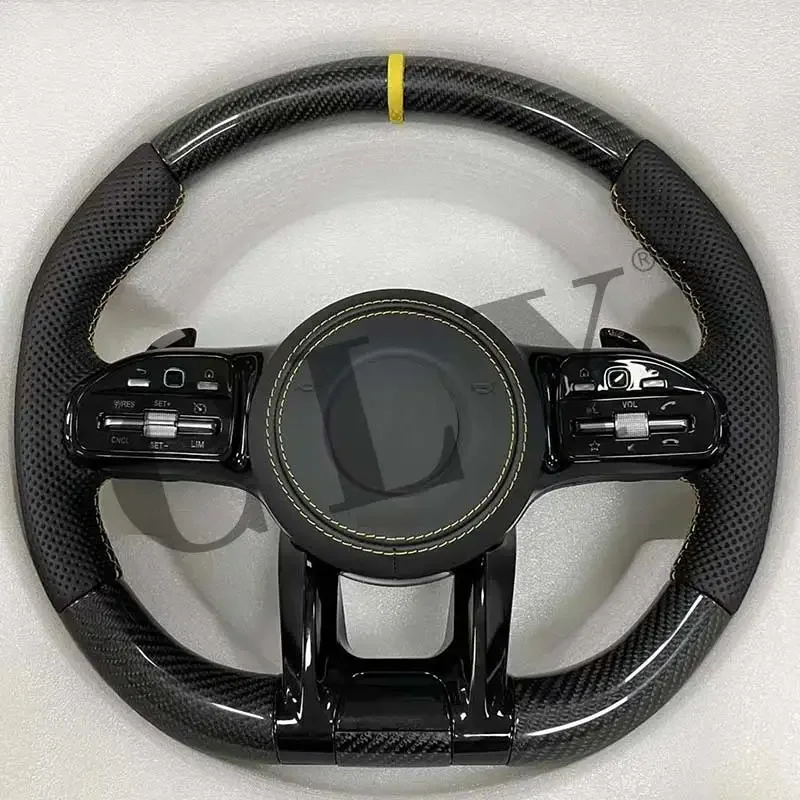 

CLY Steering Wheels A C E S CLA GLA GLC GLE GLS GLE W205 W213 W222 W177 Facelift AMG Car Steering Wheel