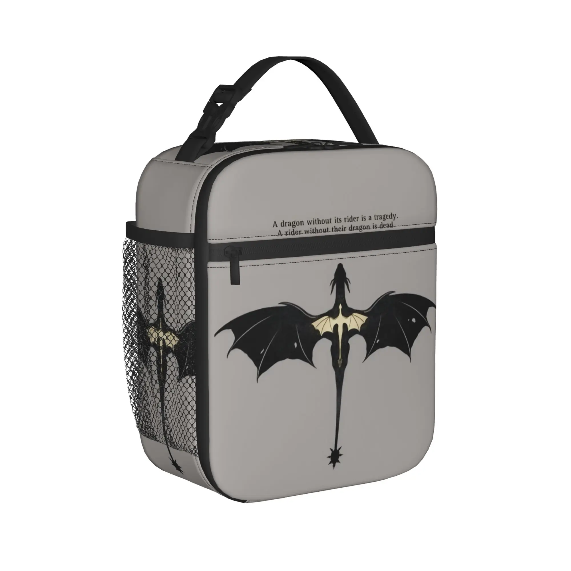 F-Fourth W-Wing Dragon Merch Insulated Lunch Tote Bag For Travel  Food Container Reusable Thermal Cooler Lunch Box