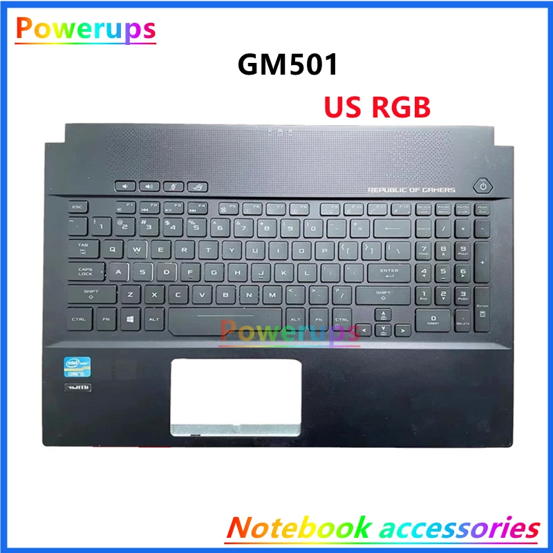 New Original Laptop/Notebook US/RU/EU/HE RGB Backlight Keyboard Shell/Cover/Case For Asus ROG Zephyrus GM501 GM501GM GM501GS