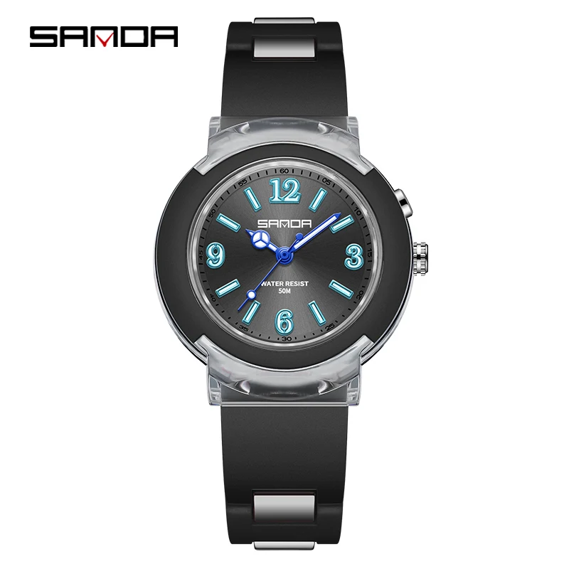 

Fashion Sanda Brand Trend Outdoor Leisure Temperament Versatile For Girls Students Casual Watches Quartz Clock Relogio Feminino