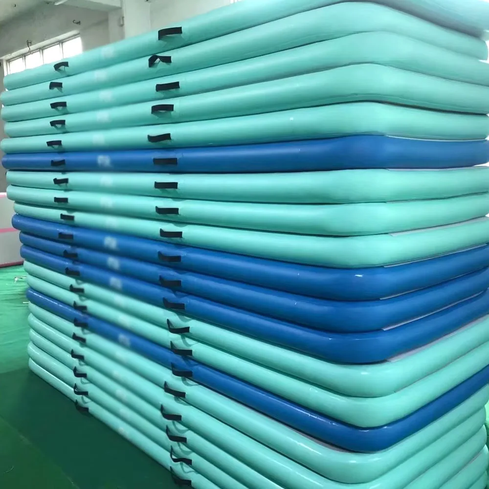 

High Quality Wholesale Water Sports Mat Jumping Fitness Yoga Mats Folding Air Track Inflatable Gymnastics Mat for Gympromote sal