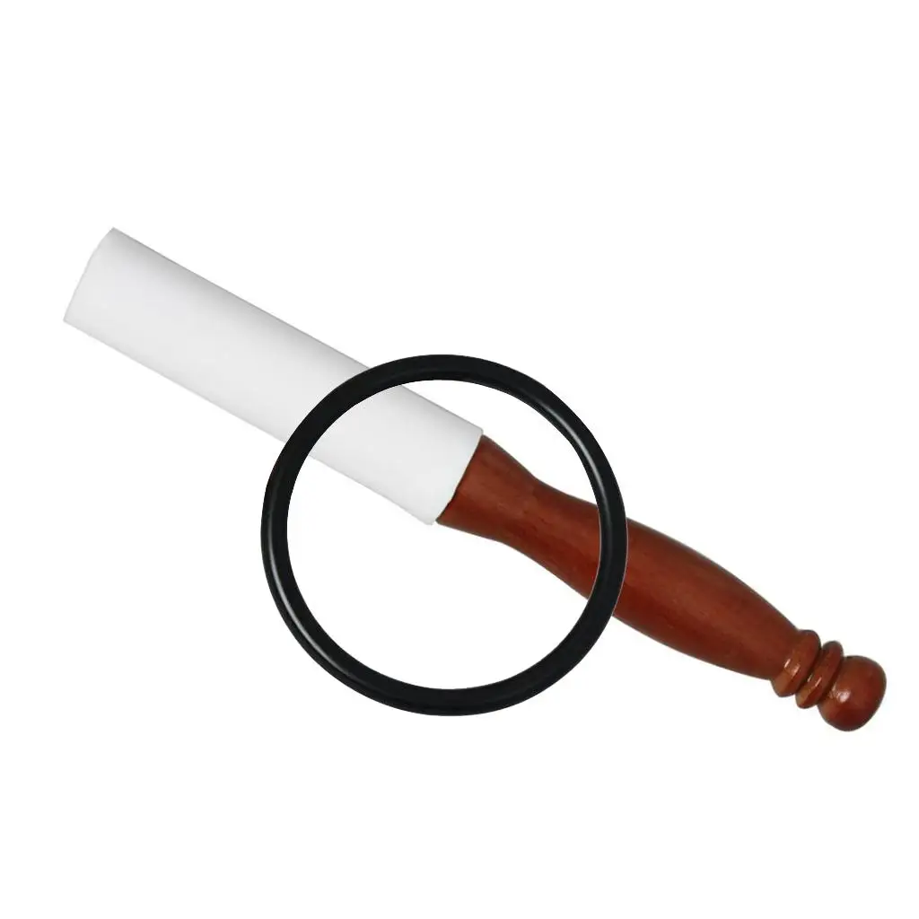 Rubber Mallet with Wooden Handle for Crystal Quartz or Tibetan Meditation s