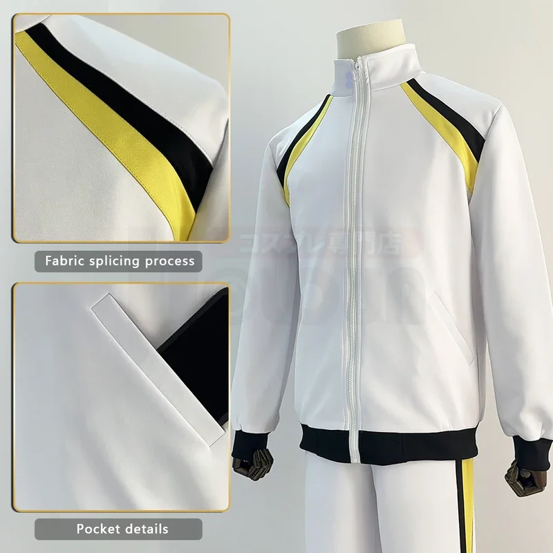 HOLOUN Haiky Anime Kotaro Bokuto Akaashi Keiji Cosplay Costume  Fukurodani High School Uniform Embroidery Full-Zip Tracksuit