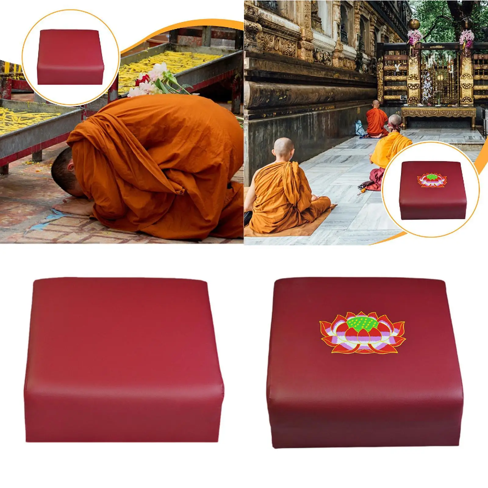 

Meditation Bench Women Men Kneeler Pad Kneeling Stool Praying Cushion for Knees for Tea Ceremony Home Indoor Studio Living Room