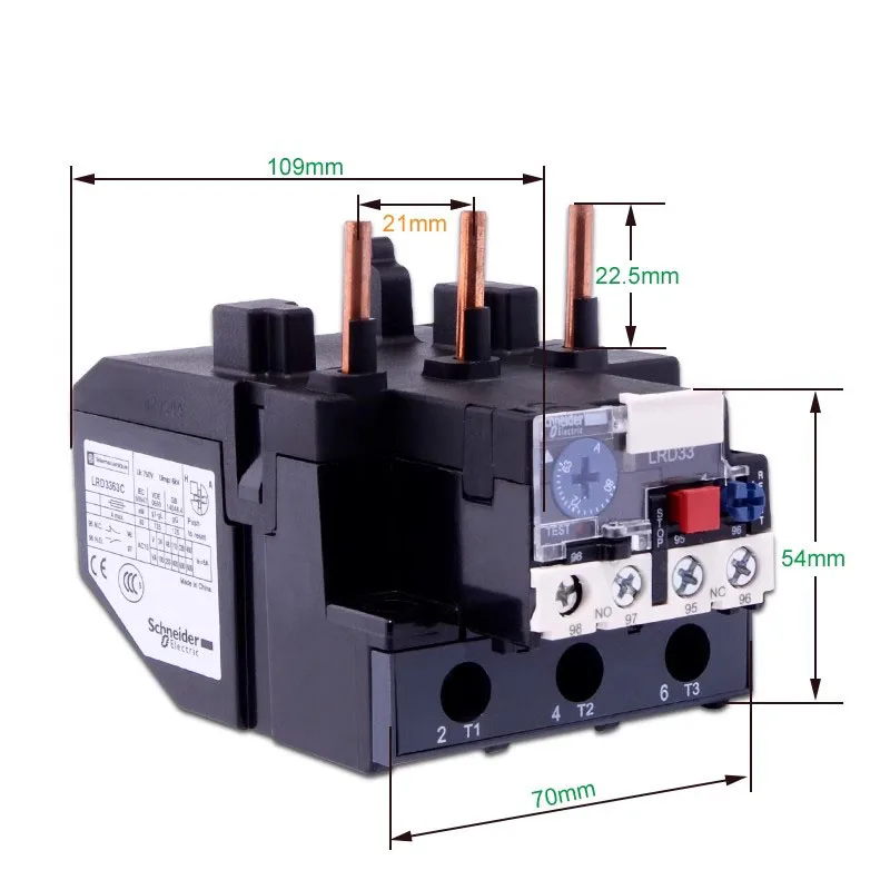 Schneider thermal relay LRD16C LRD3355C 3357C 3359C 3363C overload protection