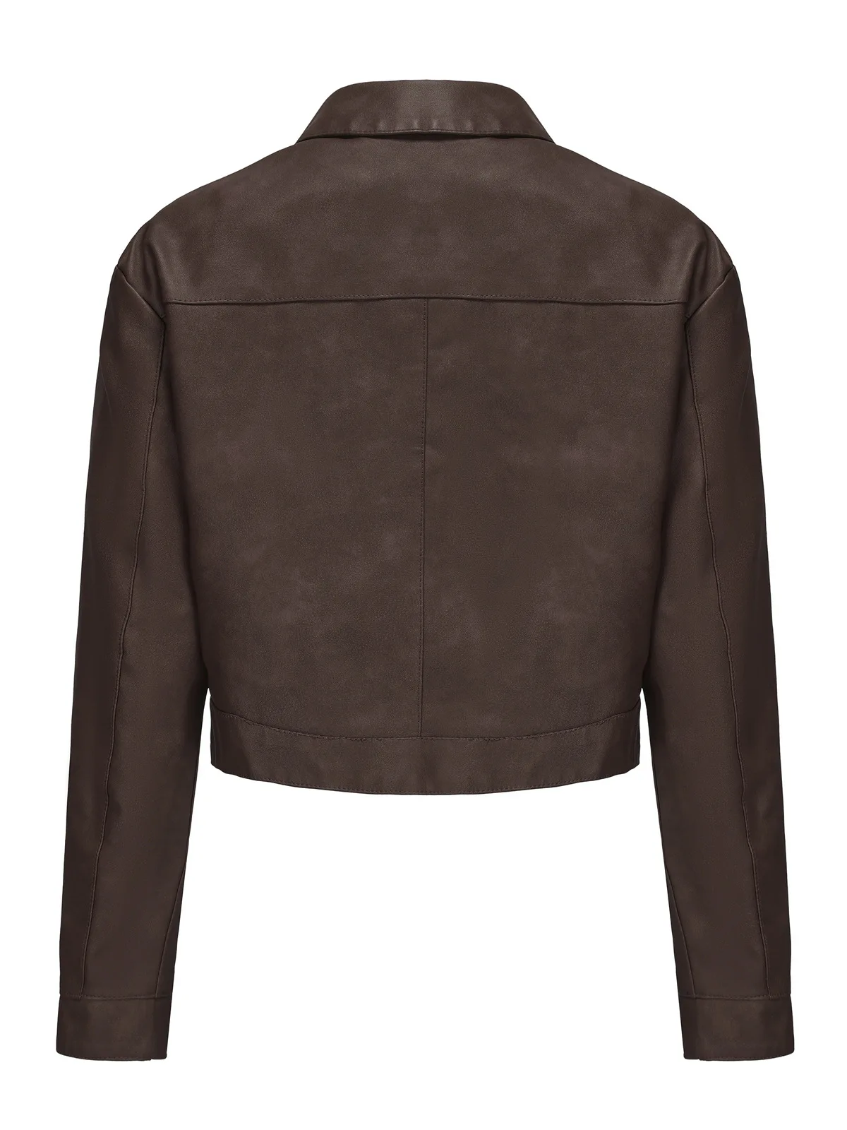 Spring and Autumn New Thin Leather Coat Long sleeved Casual Women's Coat Fashion Short Motorcycle Zipper Leather Jacket