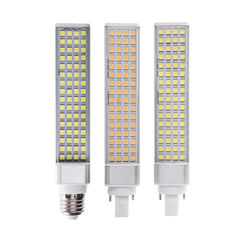 1pc E27 G24 LED Corn Bulb 5W 7W 9W 11W 13W 15w SMD 5050 Spotlight AC85-265V Horizontal Plug Light  3000k 4000k 6000k Table