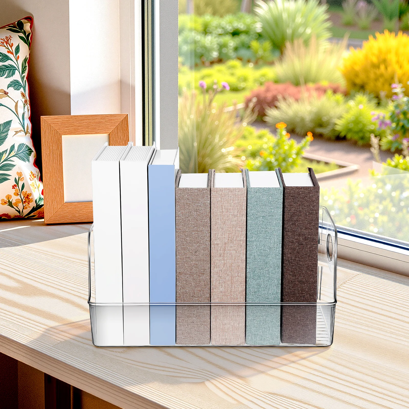 Bin Clear Plastic Organizer Clear Storage Bins For Classroom Library Home Office Kitchen Pantry Storage Bins