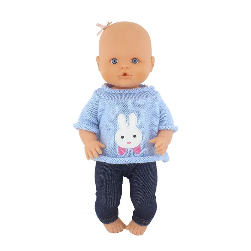 Suéter y pantalones para muñeca Nenuco, traje de ropa para muñeca bebé de 35cm, 14 pulgadas, accesorios para muñecas