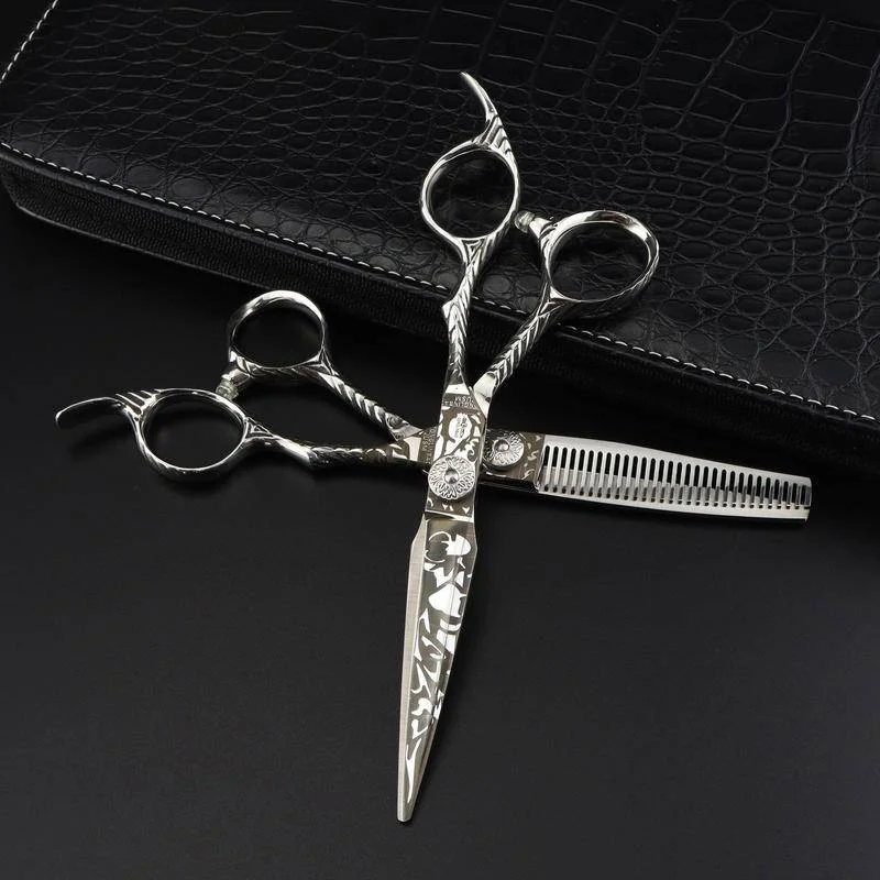 

Stainless Steel Hair Cutting Scissor 6.0 inch Thinning Hairdressing Razor Shears Professional Salon Home Barber Haircut Scissors