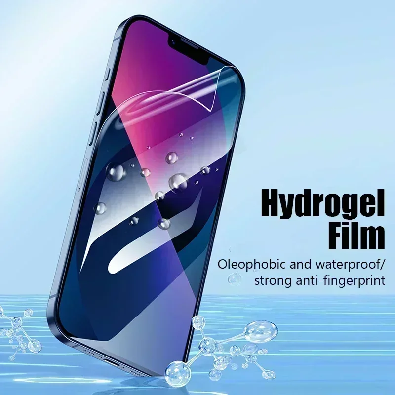 5PCS Hydrogel Film For iPhone 15 14 13 12 11 Pro Max Mini Screen Protector for iPhone 15 14 Plus X XS XR SE 2020 2022 Not Glass