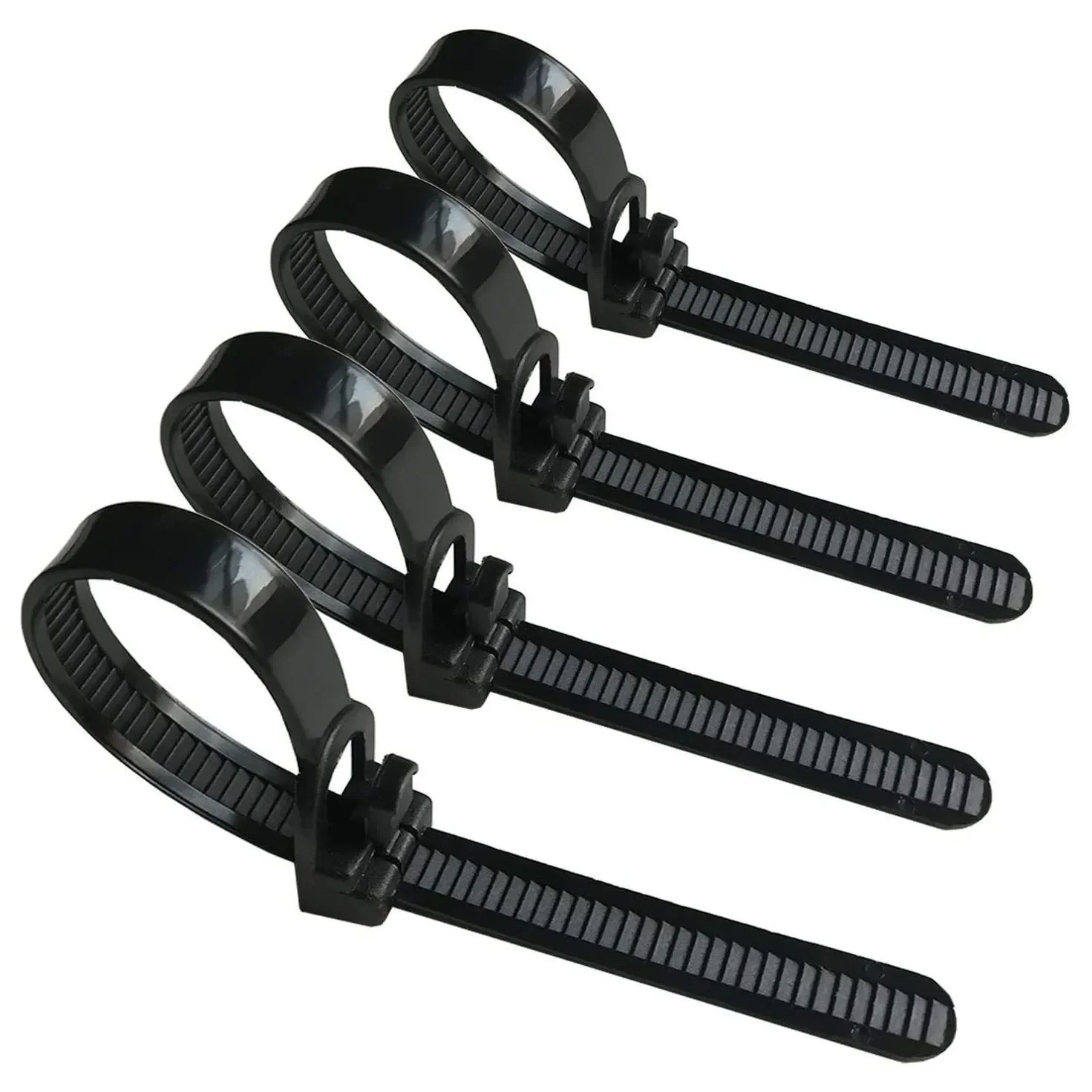 Reusable and detachable zip ties - heavy-duty and durable