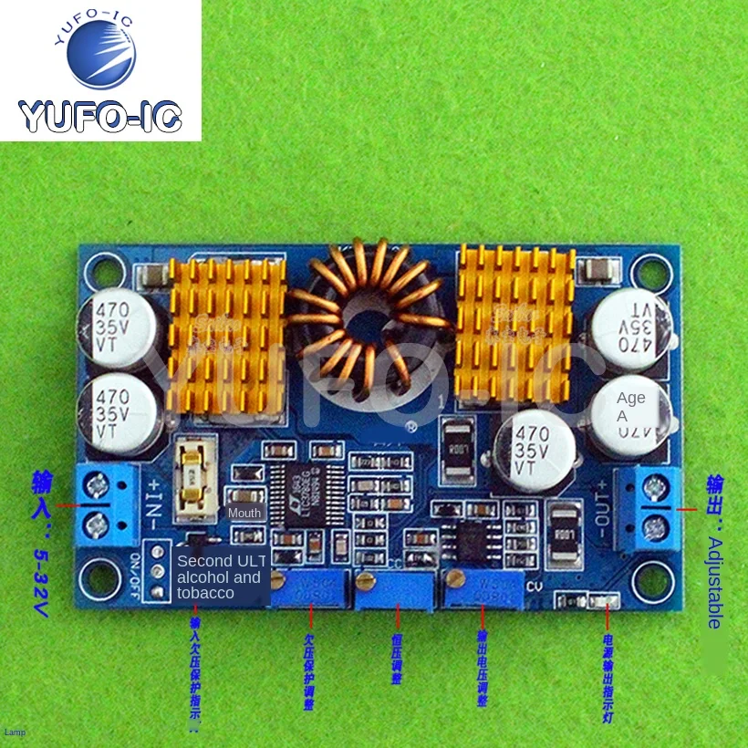 2pcs DC-DC LTC3780 Automatic Step-up / Down Power Module Solar Car Regulated Constant-Voltage Constant-Current Power Supply 10A