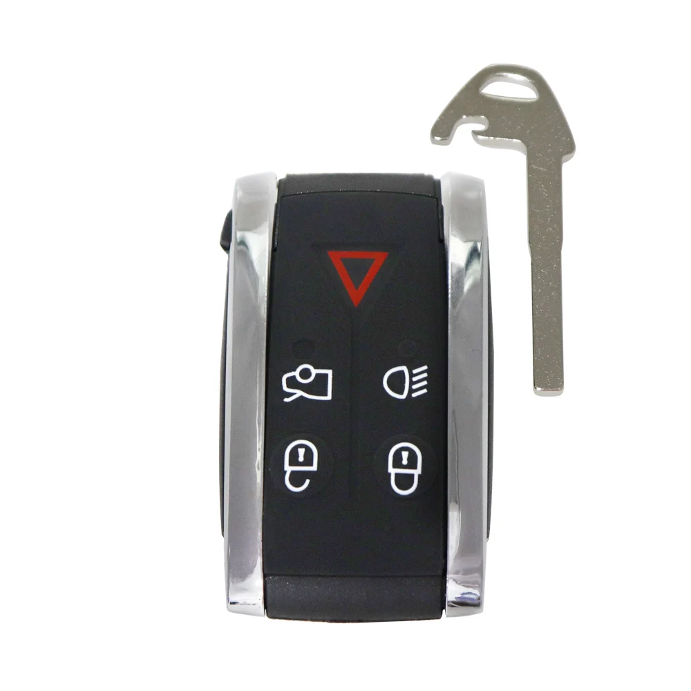 재규어 XF XFR XK XKR XJ8 XK8 X-Type S-Type 2007-2012용 리모컨 자동차 키 315/433Mhz ID46 7945 칩 FCC KR55WK49244 키리스 엔트리