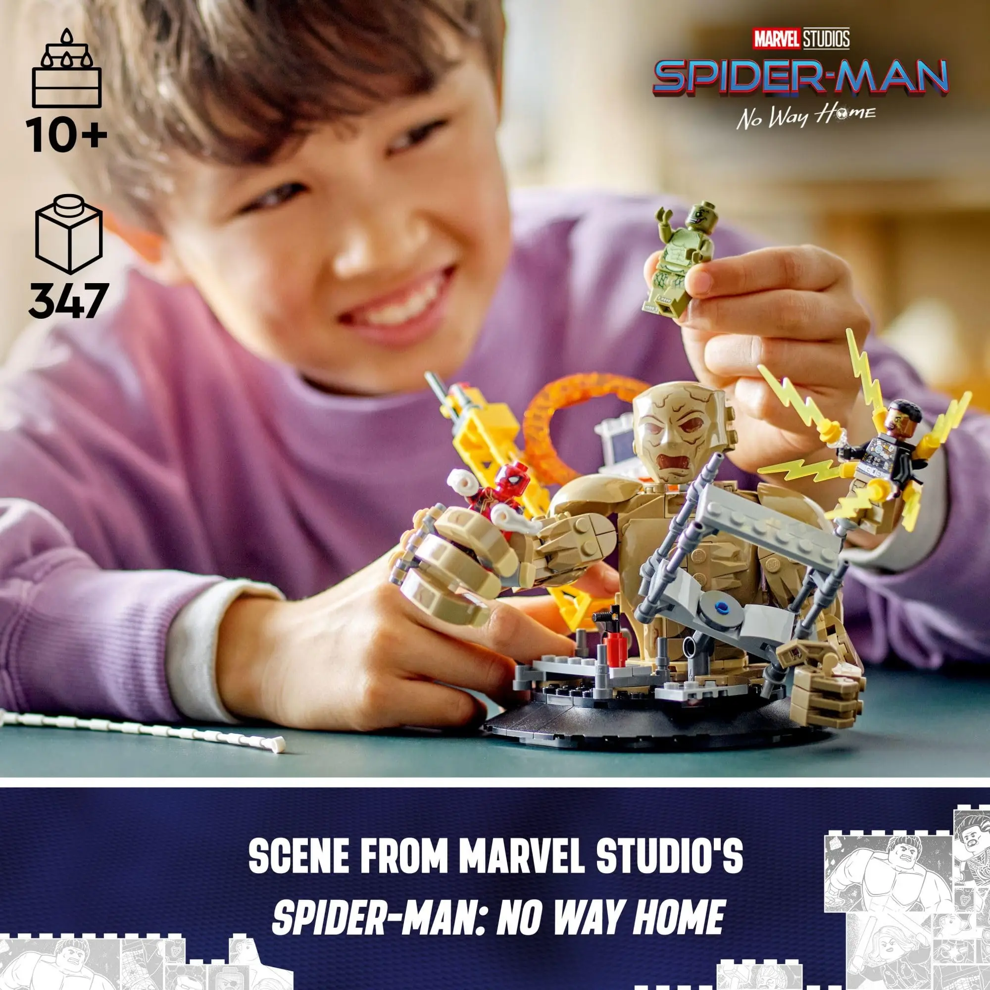 LEGO Marvel Spider-Man vs. Sandman: Final Battle Building Toy Set with Spider-Man Figure Spider-Man No Way Home 76280