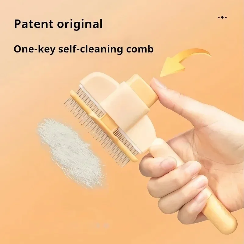 Pet Hair Remover Brush for Cats And Dogs Grooming Comb for Long Hair Dogs Hair Cleaning Bath Brush Dog Supplies image 3