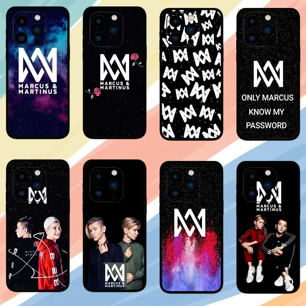 M-Marcus And M-Martinus Phone Case For iPhone 15 14 13 12 11 Pro Max mini XS XR X 8 Plus SE Cover