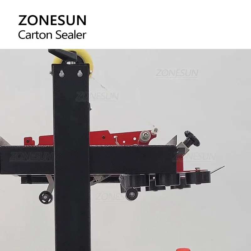 ZONESUN ZS-FK5050S ماكينة ختم الكرتون الأوتوماتيكية علبة تسجيل الربط معدات التعبئة والتغليف نظام الملاكمة تبسيط
